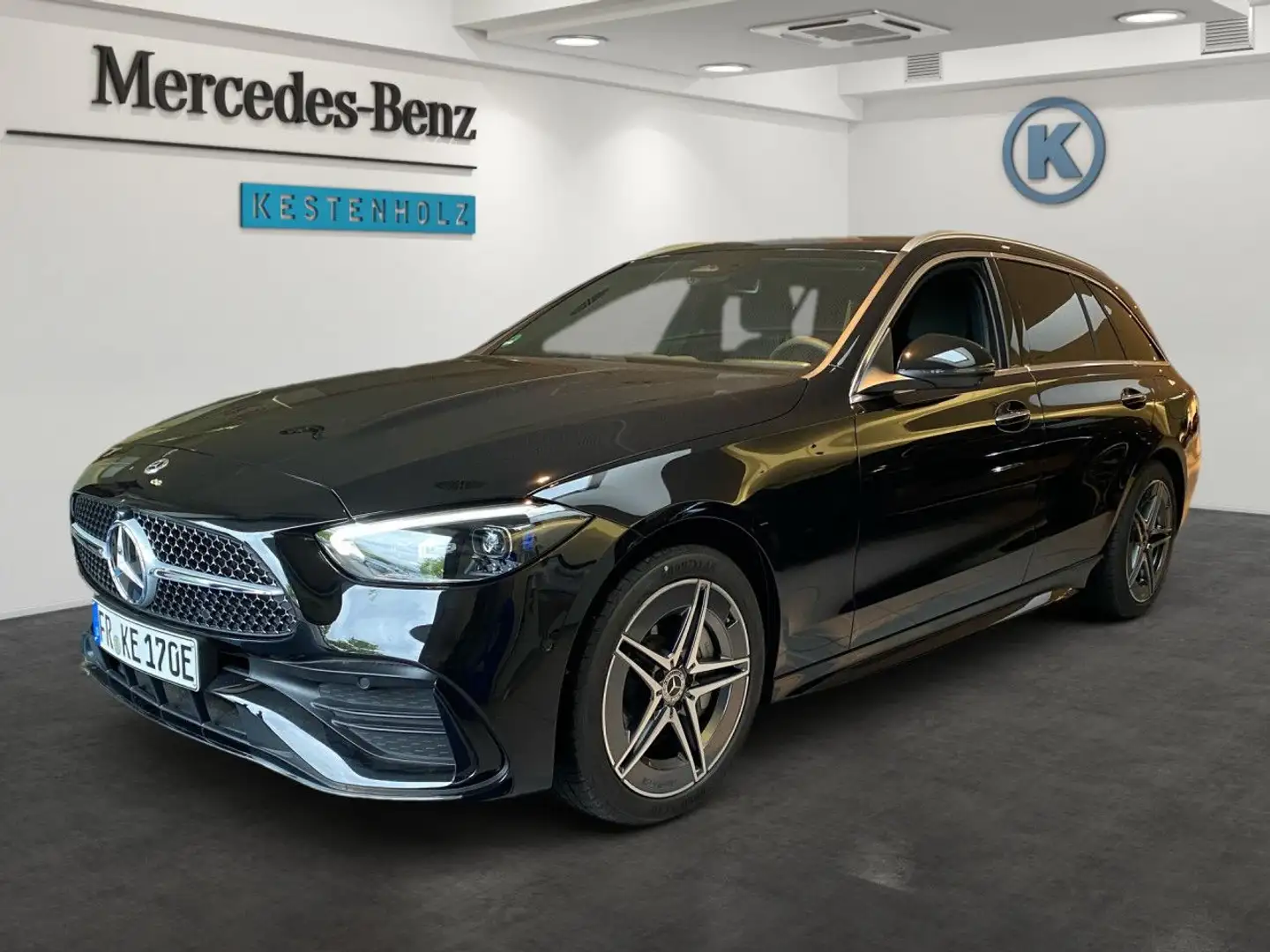 Mercedes-Benz C 300 e T-Modell AMG+AHK+PARK+DISTR+DIGITAL Schwarz - 2