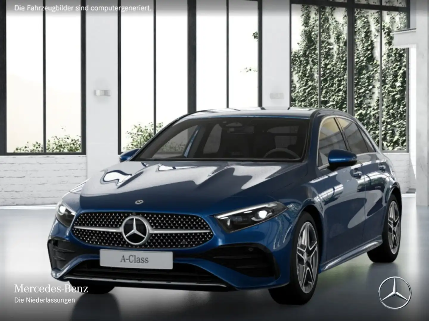 Mercedes-Benz A 220 4M AMG+360°+AHK+MULTIBEAM+TOTW+KEYLESS+8G Blau - 2