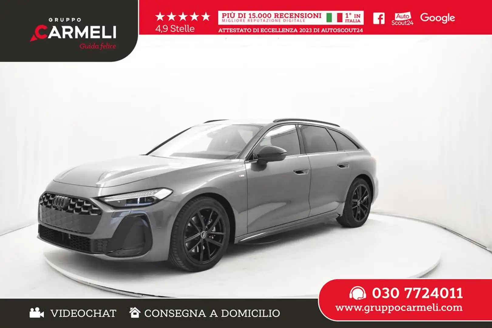 Audi A5 Avant 2.0 tdi mhev+ S line X2 KM0,CERCHI 19,FULL Grigio - 1