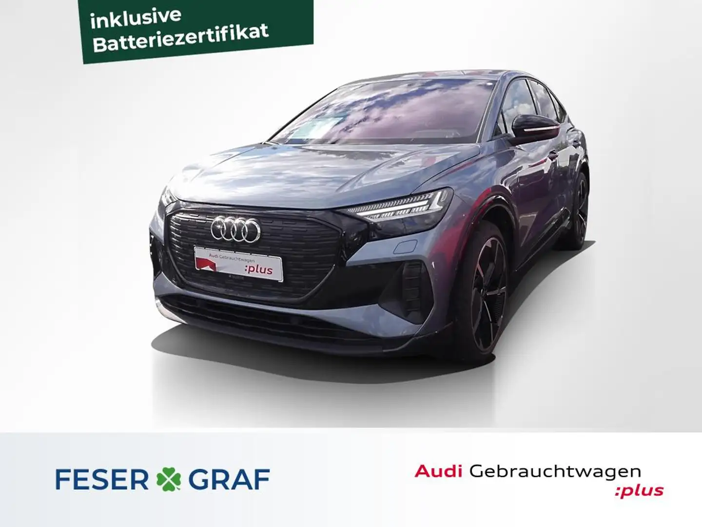 Audi Q4 e-tron Sportback e-tron Adv. 50 qu. AHK Matrix Sonos Blau - 1