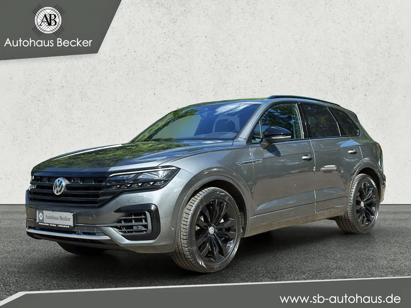 Volkswagen Touareg 4.0 V8 TDI+R-Line 4Motion+Black Style+ Gris - 1