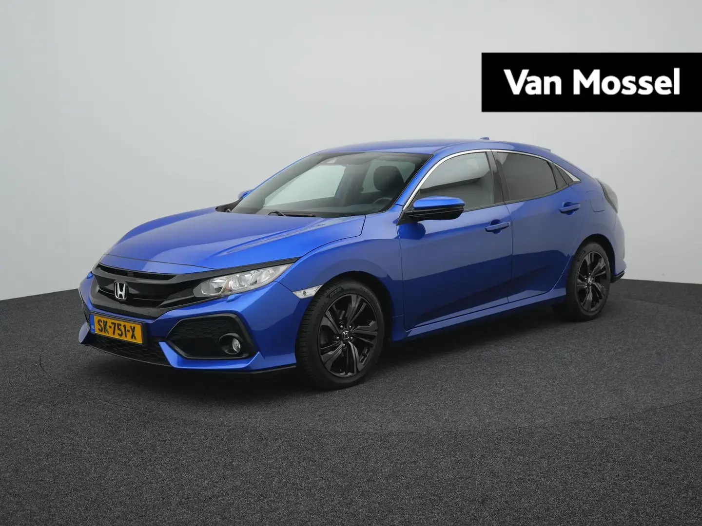 Honda Civic 1.0 i-VTEC Elegance | Apple/Android Play | Navi | Blauw - 1