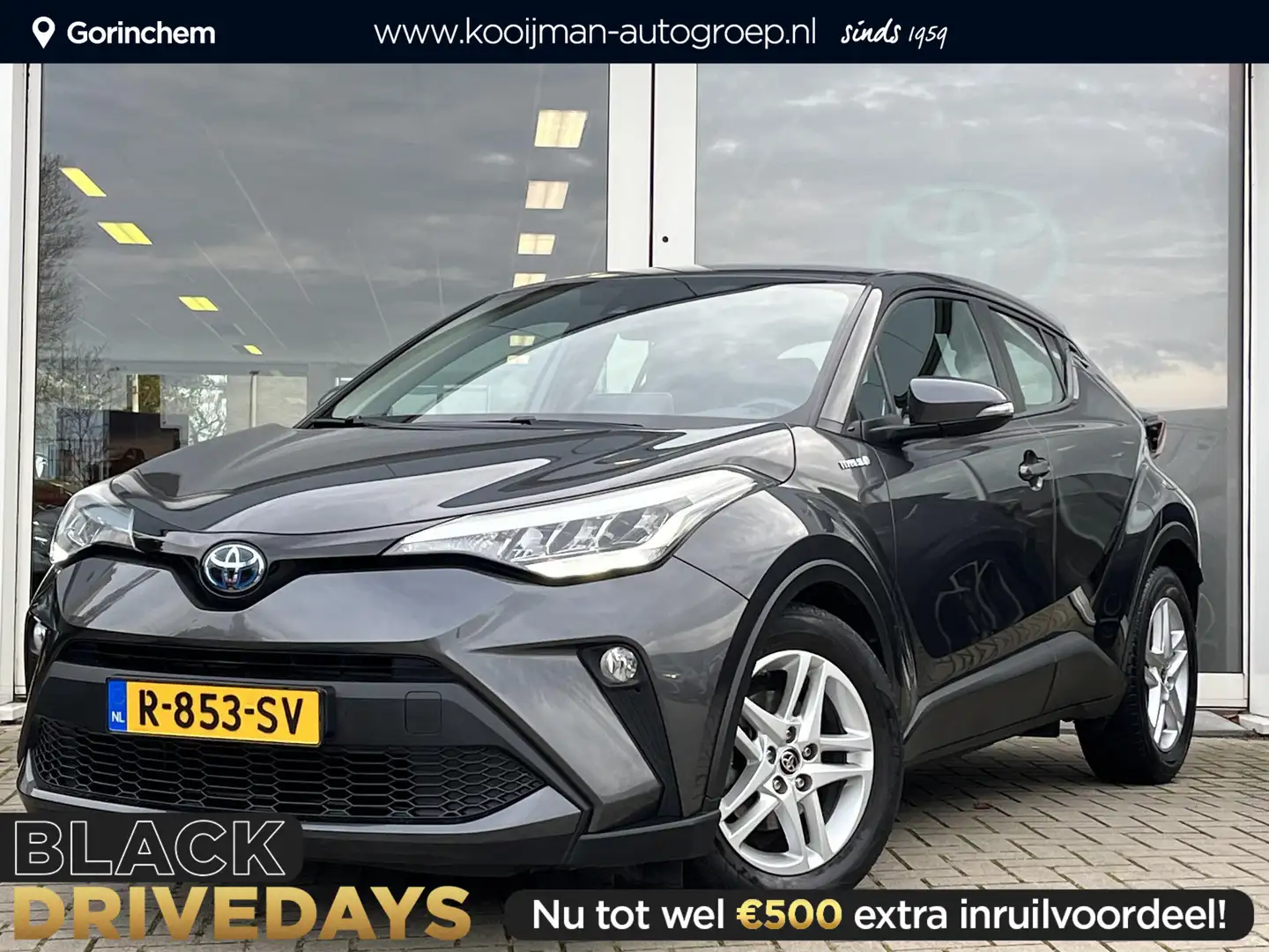 Toyota C-HR 1.8 Hybrid Active | Apple Carplay/Android Auto | A Gris - 1