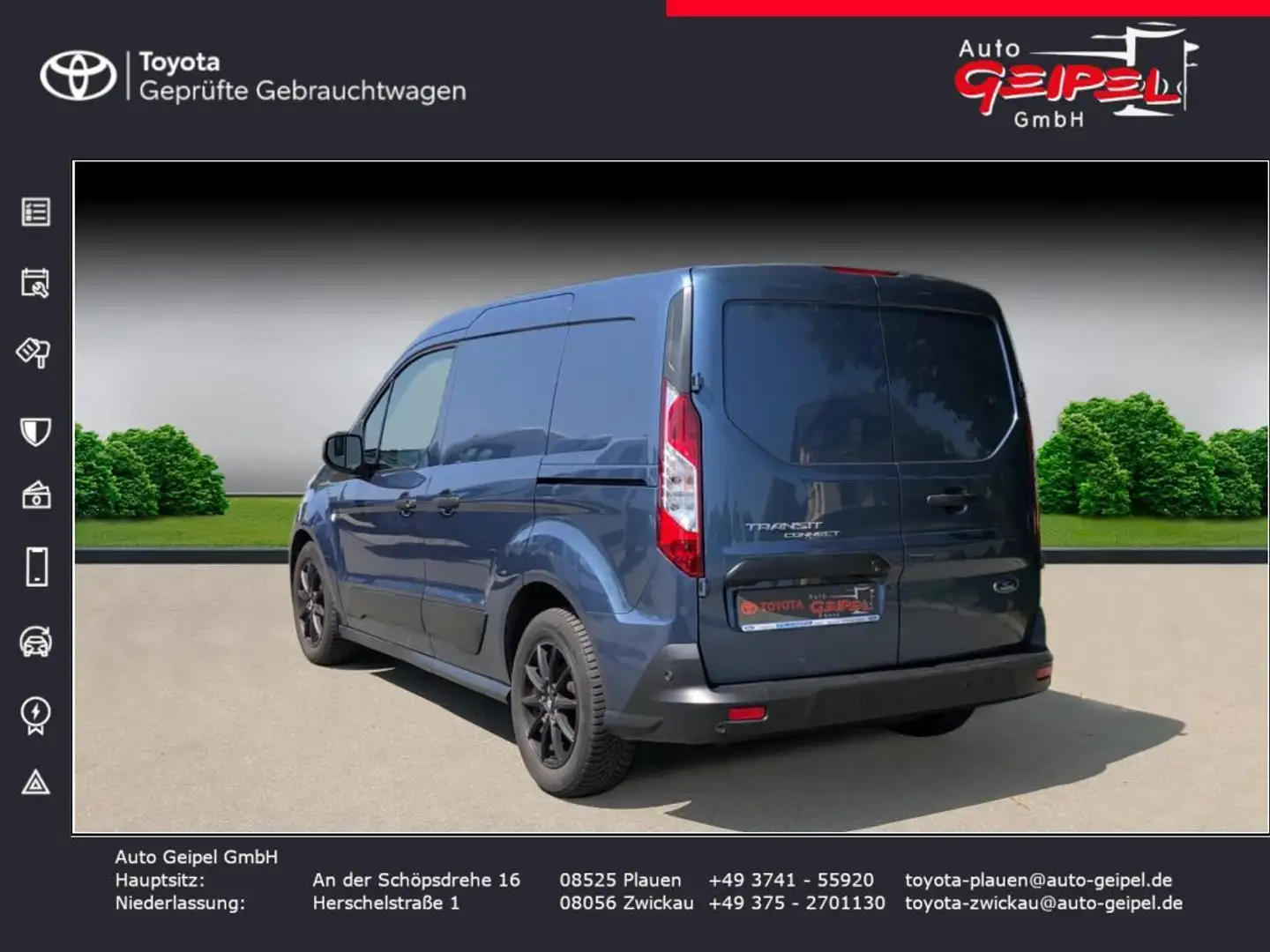 Ford Transit Connect 220 L1 Autm. Trend Bleu - 2