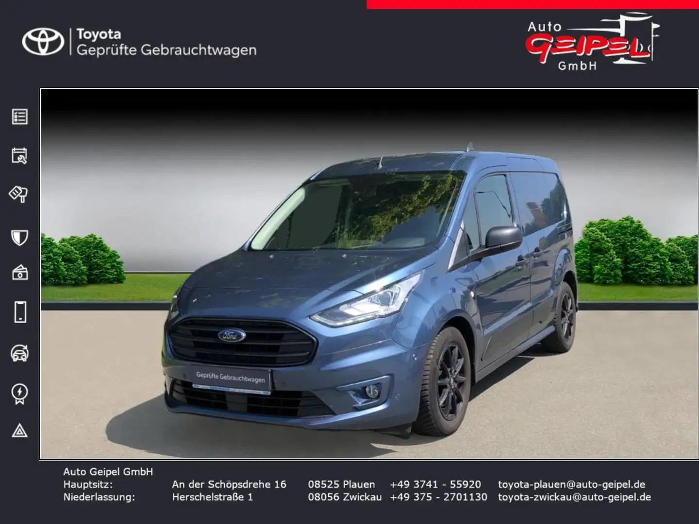 Ford Transit Connect 220 L1 Autm. Trend Bleu - 1