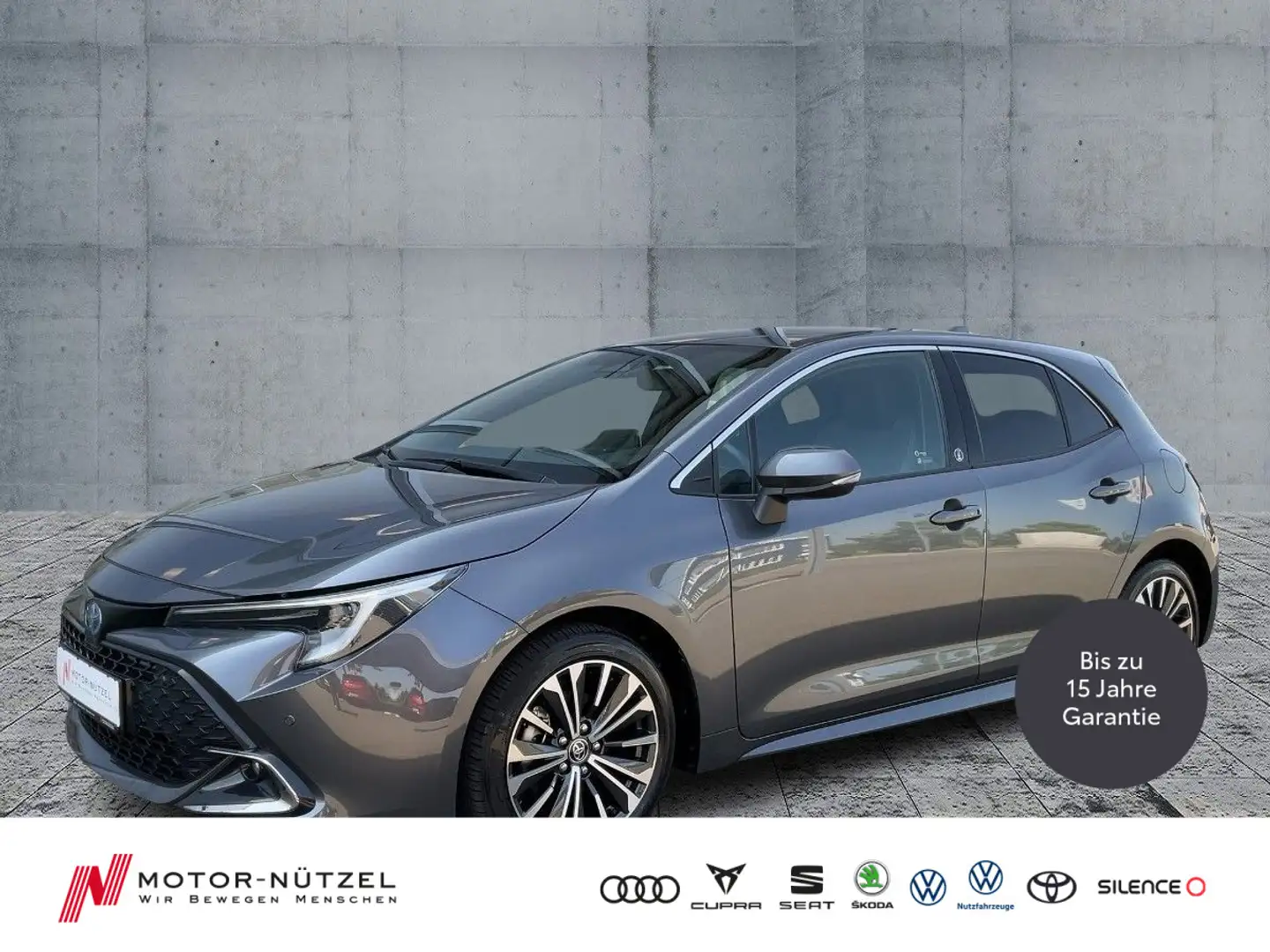 Toyota Corolla 1.8 Hybrid TEAM D LED+NAV+ACC+RFK+SHZ Grau - 1