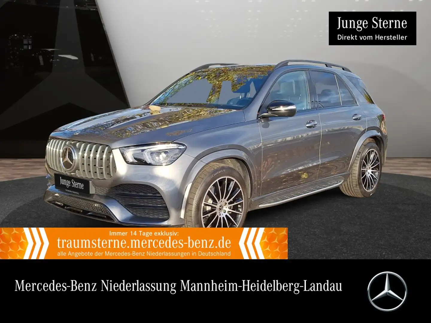 Mercedes-Benz GLE 400 d 4M AMG+EXCLUSIVE+NIGHT+PANO+360+AHK+LED Grau - 1