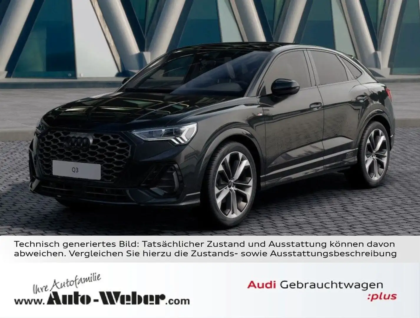 Audi Q3 Sportback 35TFSI S LINE PANO SONOS STANDHZ VC Schwarz - 1