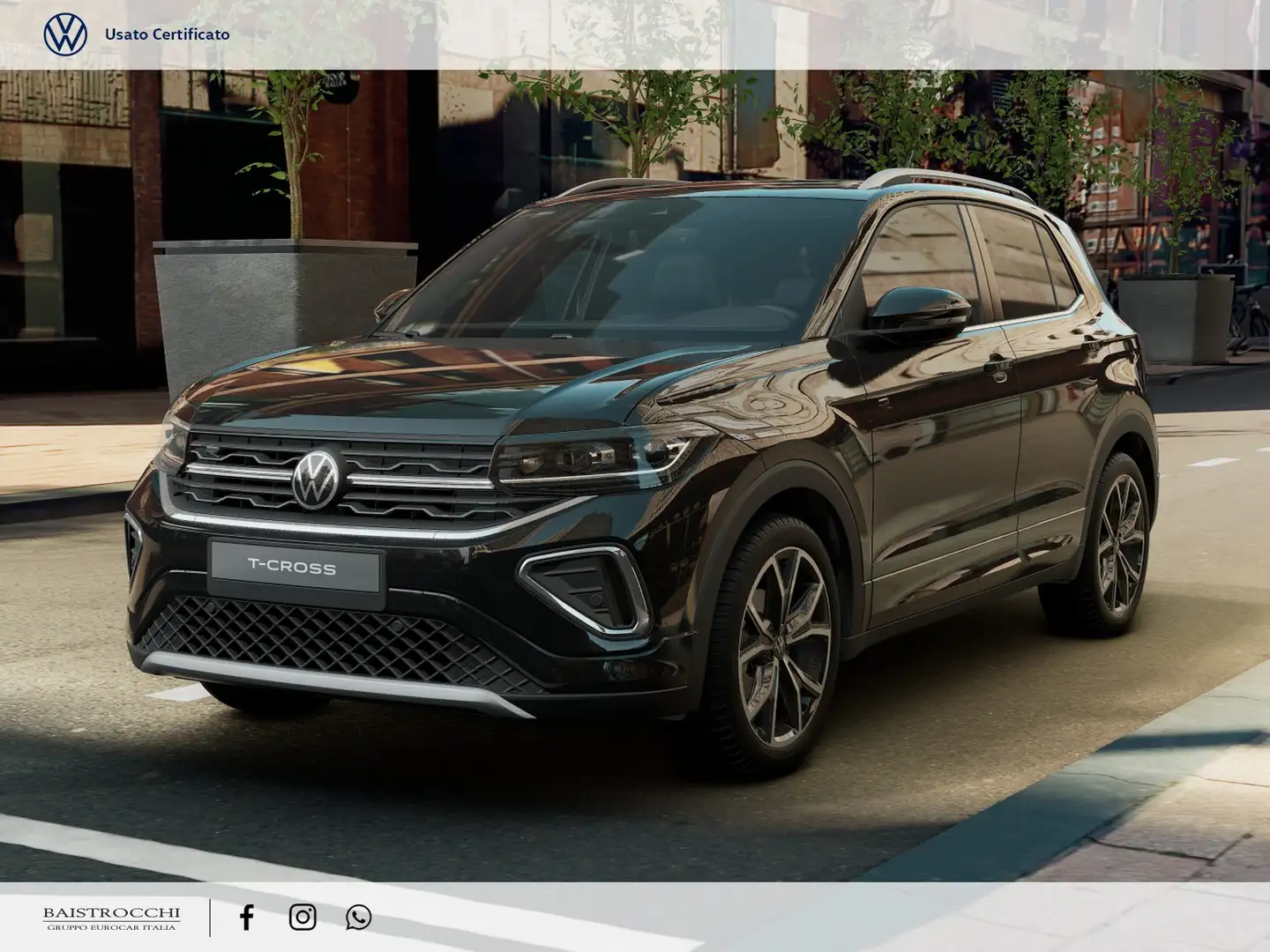 Volkswagen T-Cross 1.0 tsi r-line plus 115cv dsg Nero - 1
