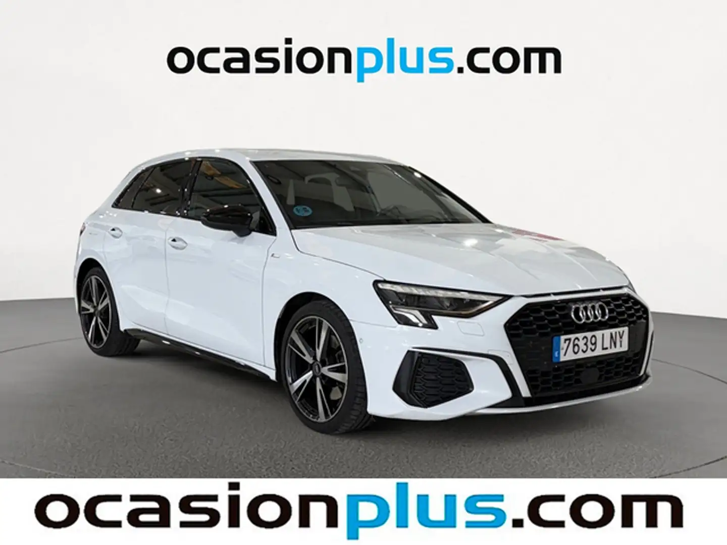 Audi A3 Sportback 35TDI Black line S tronic Blanc - 2