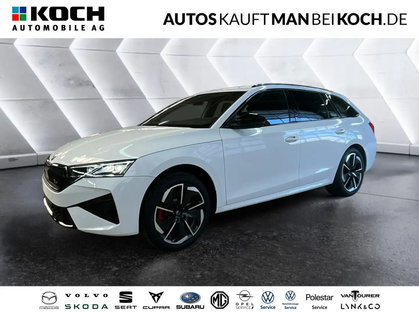 Skoda Octavia Combi 2.0 TSI DSG RS AHZV CANTON NAVI LED Weiß - 1