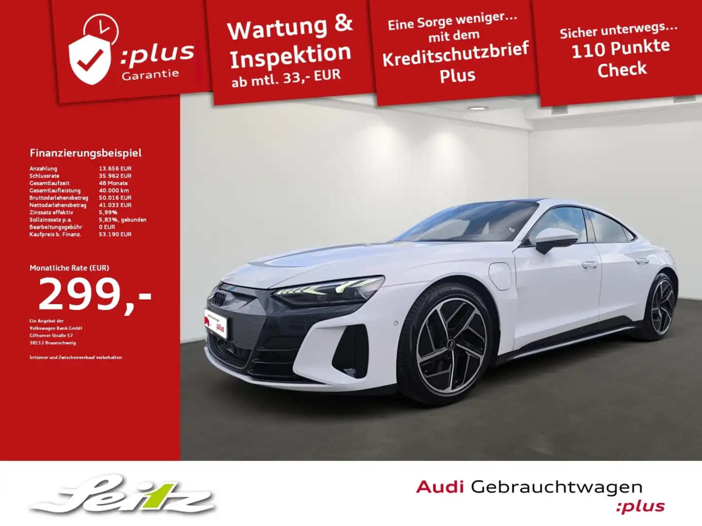 Audi e-tron GT quattro *PANO*MATRIX*KAMERA*NAVI* Bílá - 1