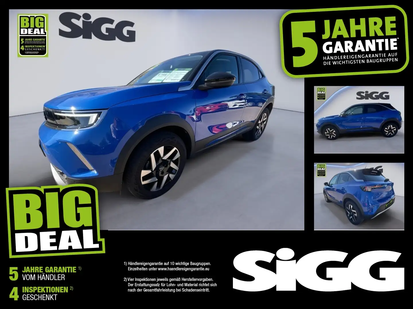 Opel Mokka 1.2 Turbo Elegance AUTOMATIK Blau - 1