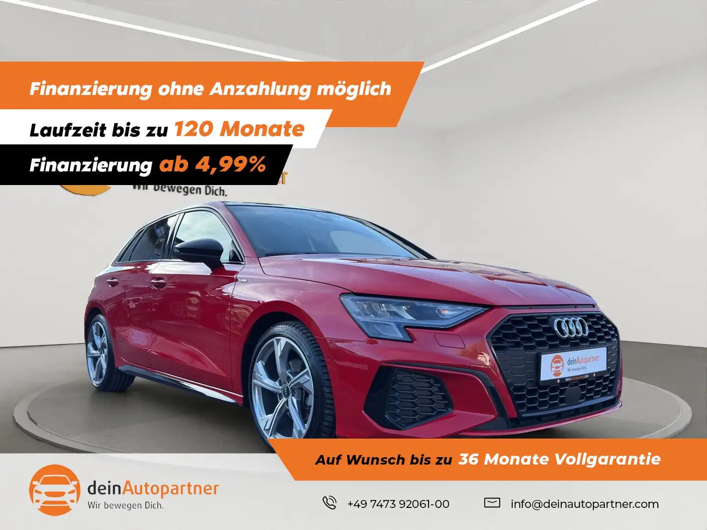 Audi A3 Sportback 30 TDI S line NAVI/LED/LEDER/PANO/STHZ/A Rouge - 1