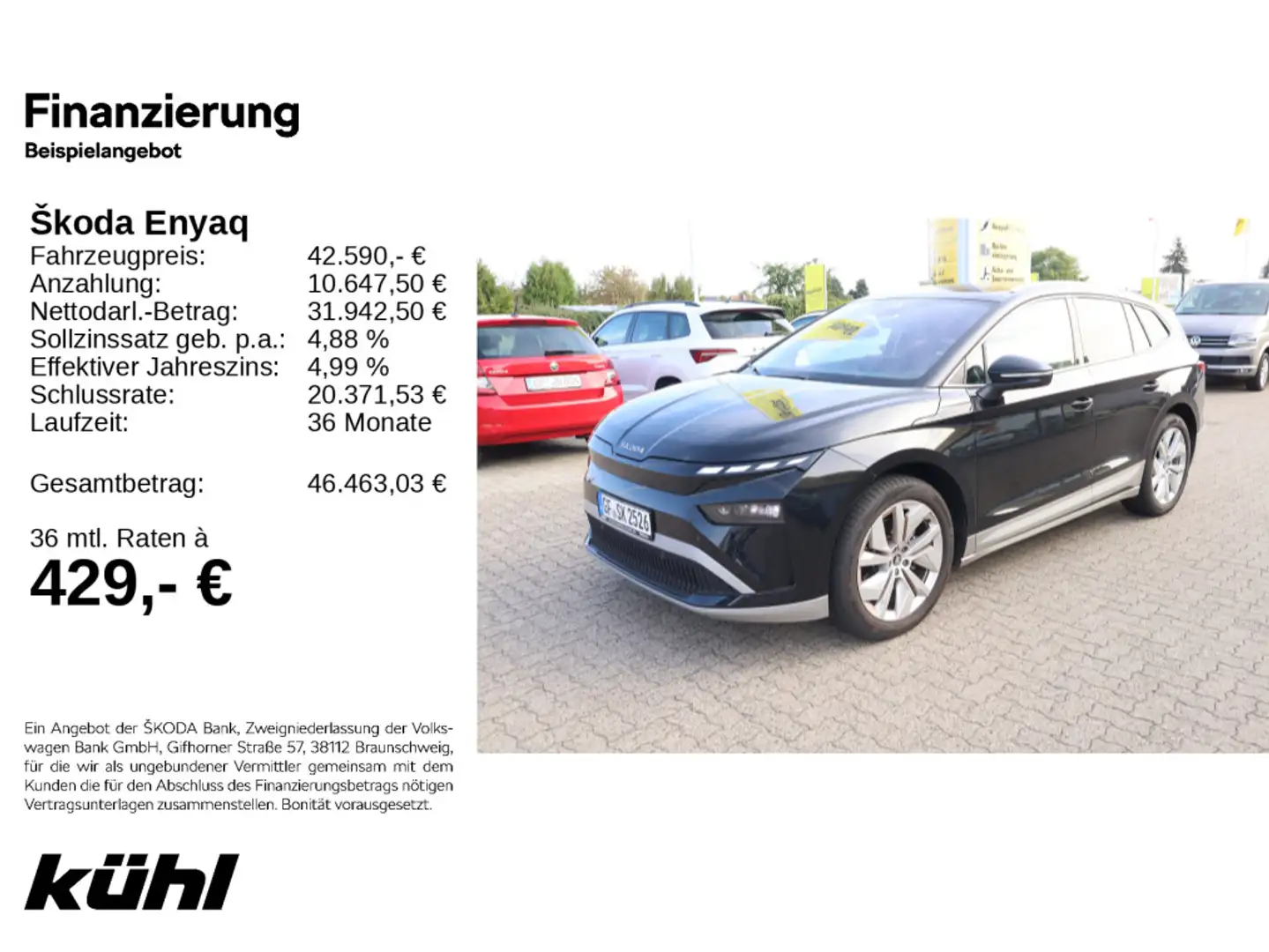 Skoda Enyaq 60 Loft Schwarz - 1