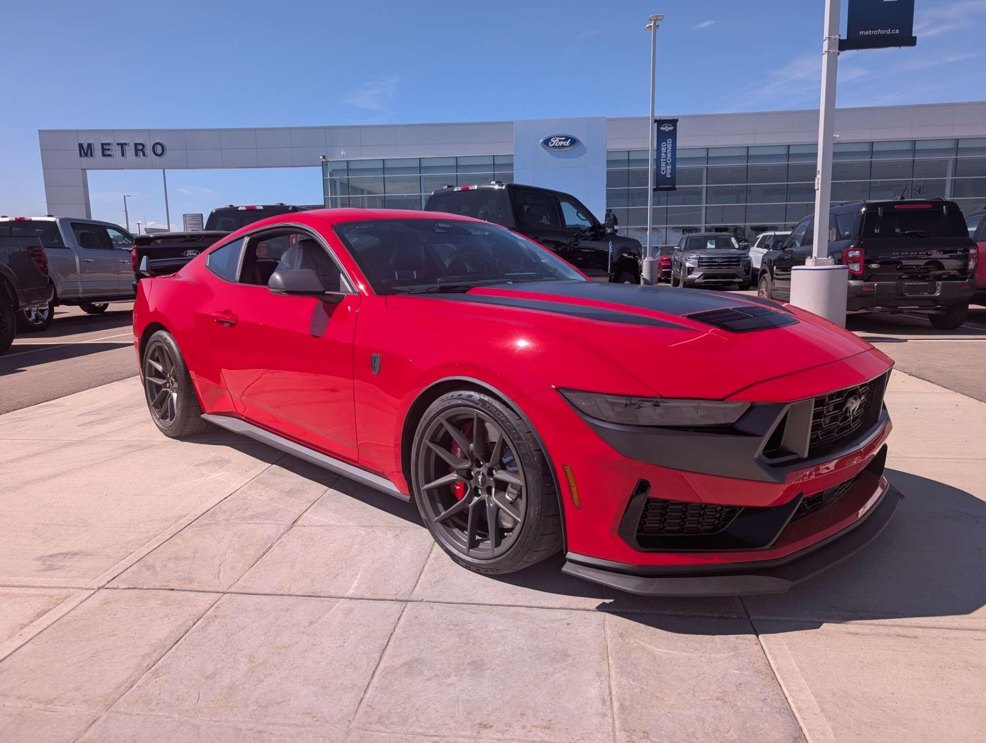 Red 2026 Ford Mustang Coupe Rear-Wheel Drive Manual