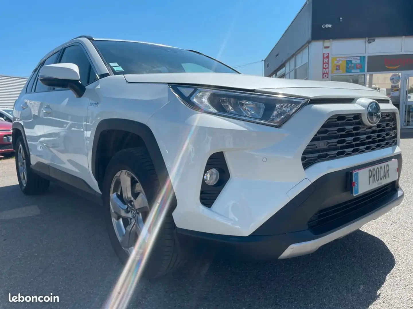 Toyota RAV 4 218HYBRIDE DYNAMIC 2WD 1ère MAIN Blanc - 2