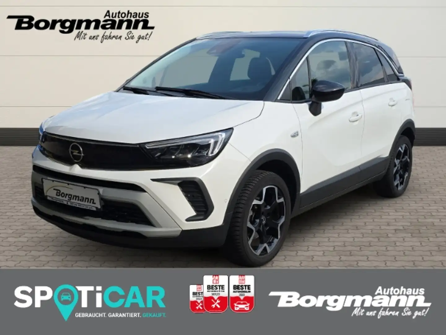 Opel Crossland Elegance - Garantie bis 04.2027 - elektr. Anklappb Blanc - 1