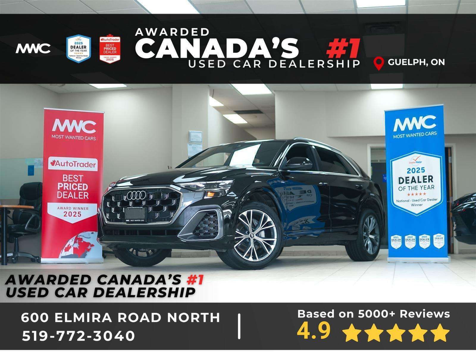 2025 Audi Q8 PROGRESSIV | AWD | NO ACCIDENTS | PANO ROOF
