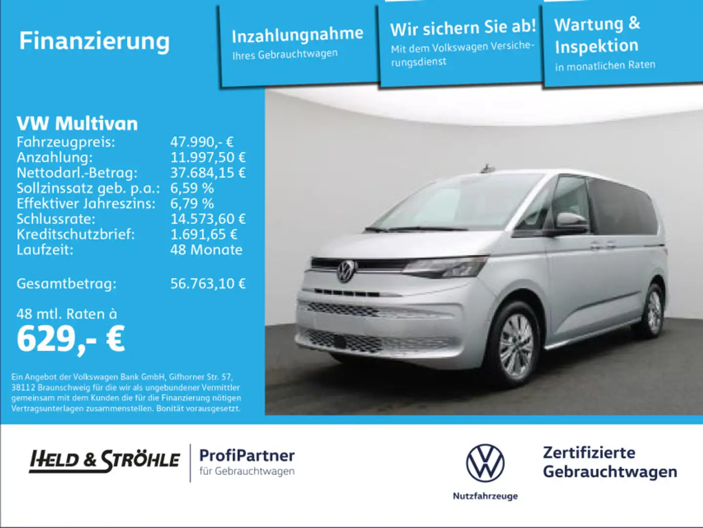 Volkswagen T7 Multivan Multivan Life 2.0 TDI DSG 7S AHK E-TÜREN&KLAPPE Argent - 1