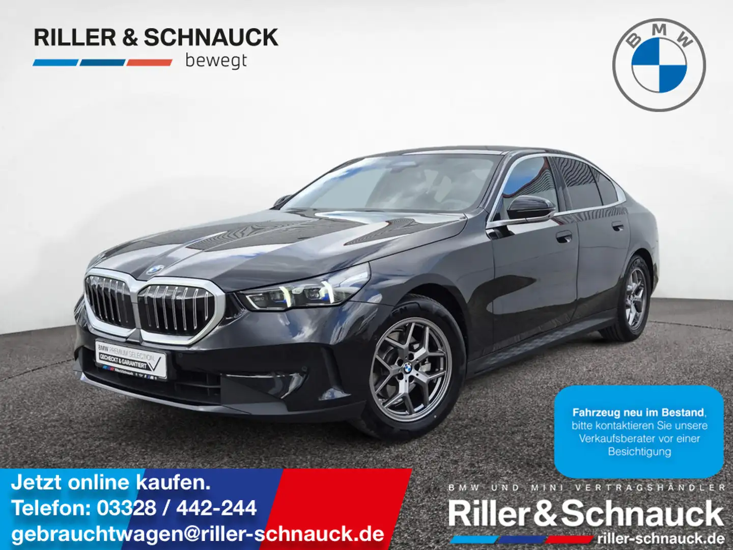 BMW 520 d xDrive PANO+STANDHZG+HK+ACC+HUD Schwarz - 1
