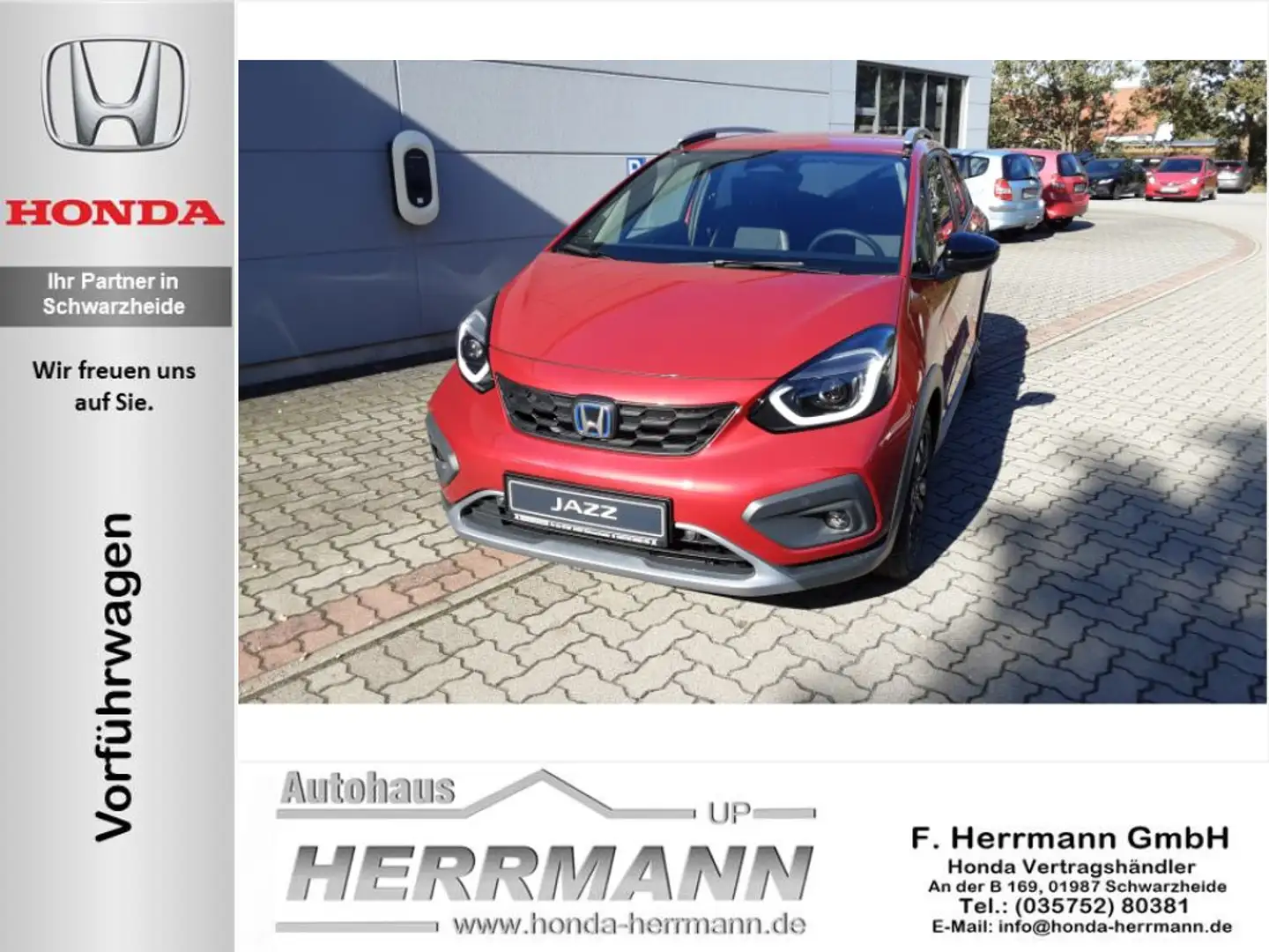 Honda Jazz e:HEV 1.5 i-MMD Hybrid Crosstar Advance Červená - 1