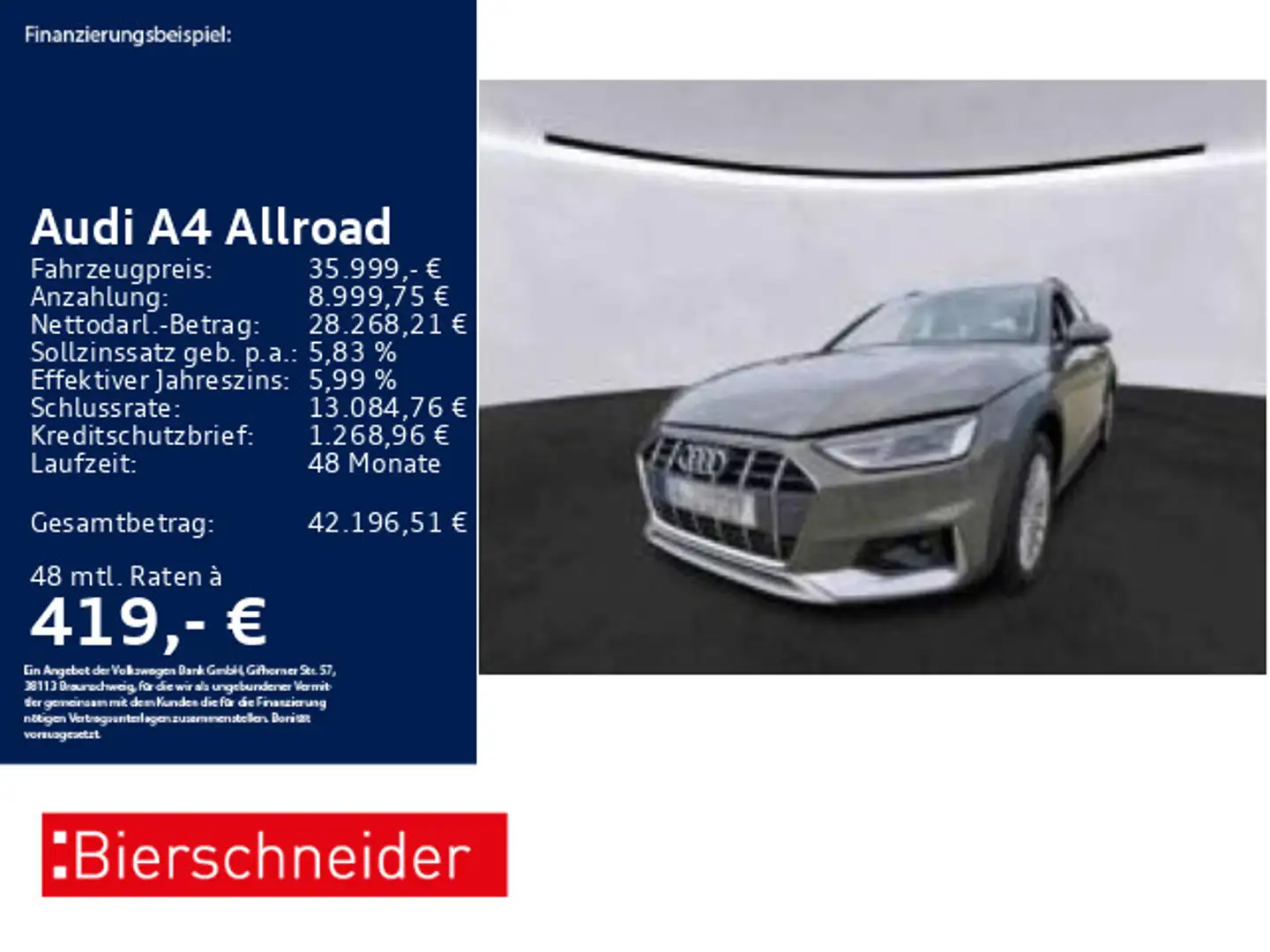 Audi A4 allroad A4 allroad 40 TDI qu. AHK SPORTSITZE CAM Grau - 1