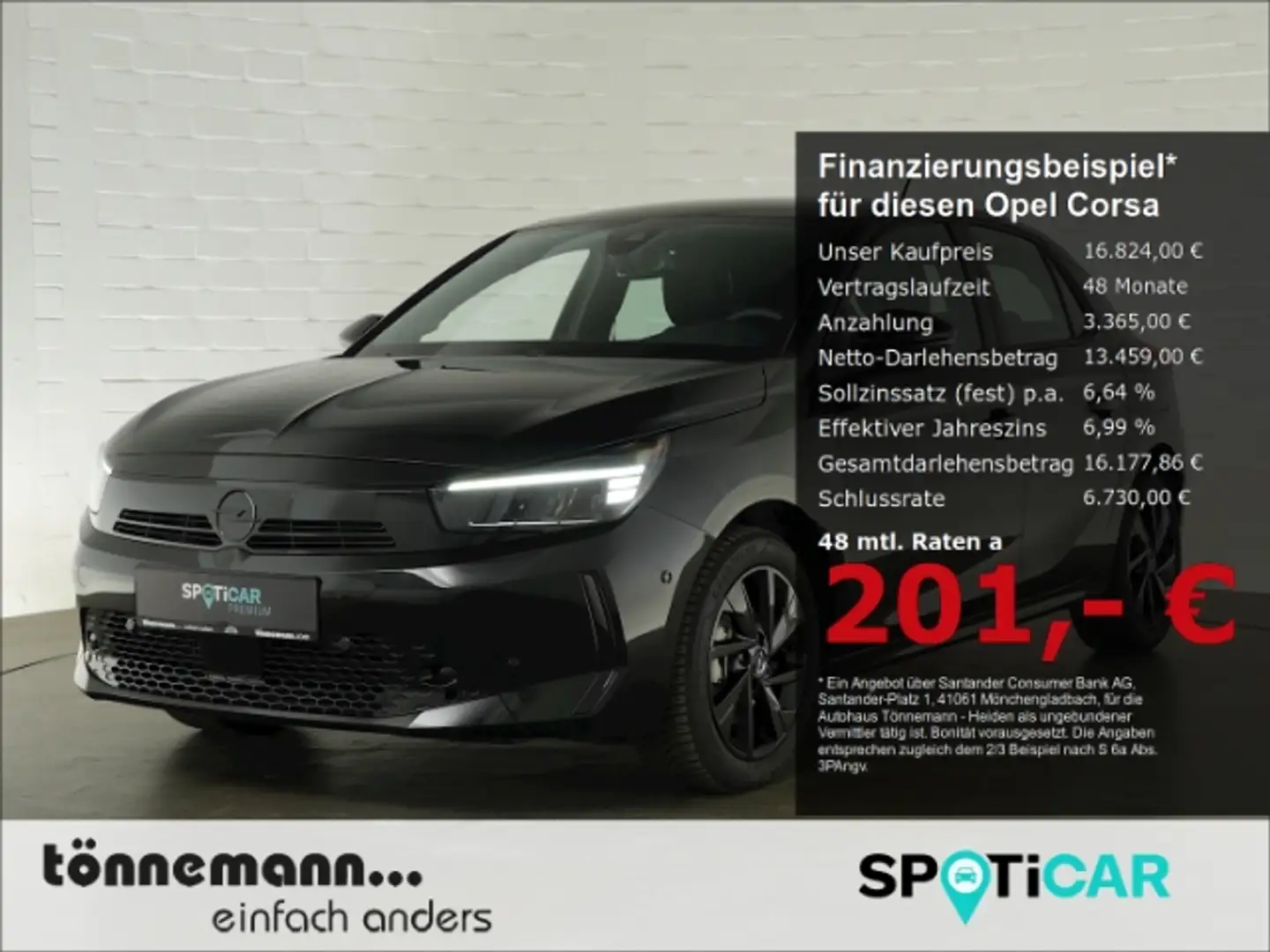 Opel Corsa F FACELIFT GS+LED+RÜCKFAHRKAMERA+SITZ-/LENKRADHEIZ Noir - 1