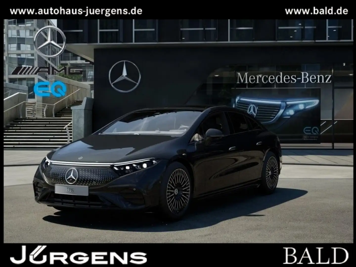 Mercedes-Benz EQS 450+ AMG-Sport/Pano/Burm/AHK/Sitzklima/Airm Noir - 1