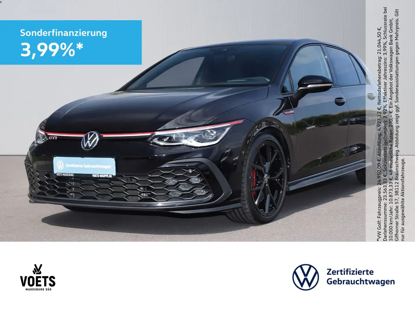 Volkswagen Golf VIII GTI DSG IQ-LIGHT+PANO+KAMERA+HEAD-UP Schwarz - 1