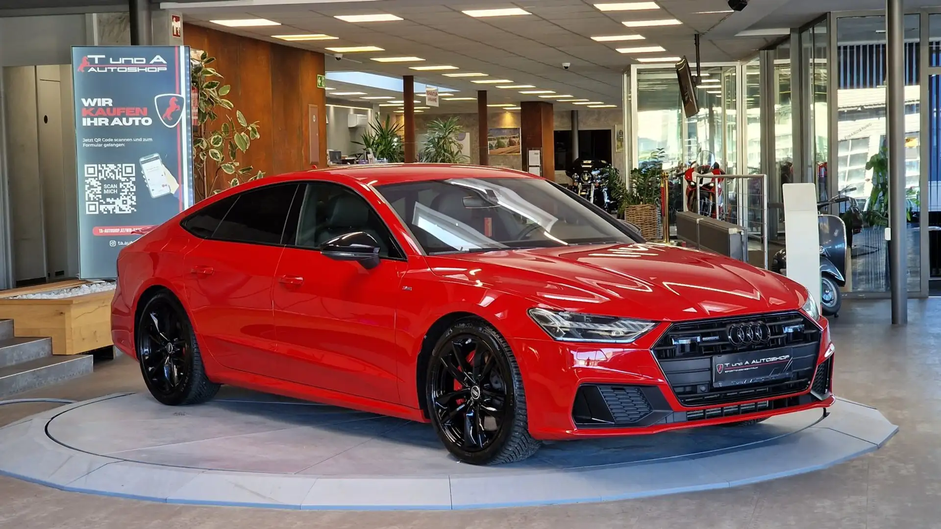 Audi A7 55 TFSIe quattro 2x S-Line S-Tronic *Kamera*Navi*2 Rot - 2