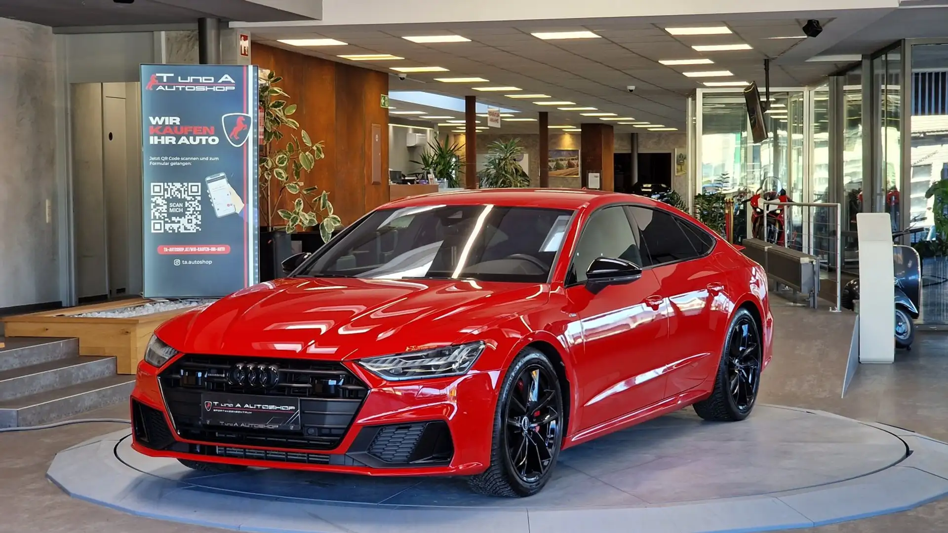Audi A7 55 TFSIe quattro 2x S-Line S-Tronic *Kamera*Navi*2 Rot - 1