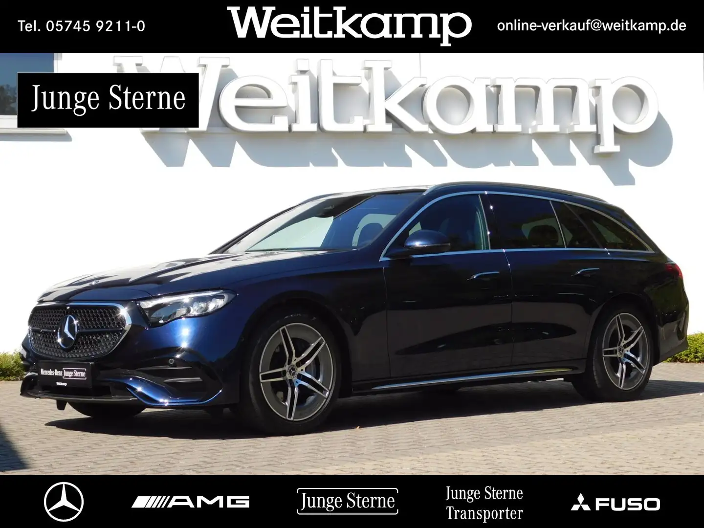 Mercedes-Benz E 220 E 220 d T AMG+Panorama+AHK+Standheizung+Distron. Blau - 1