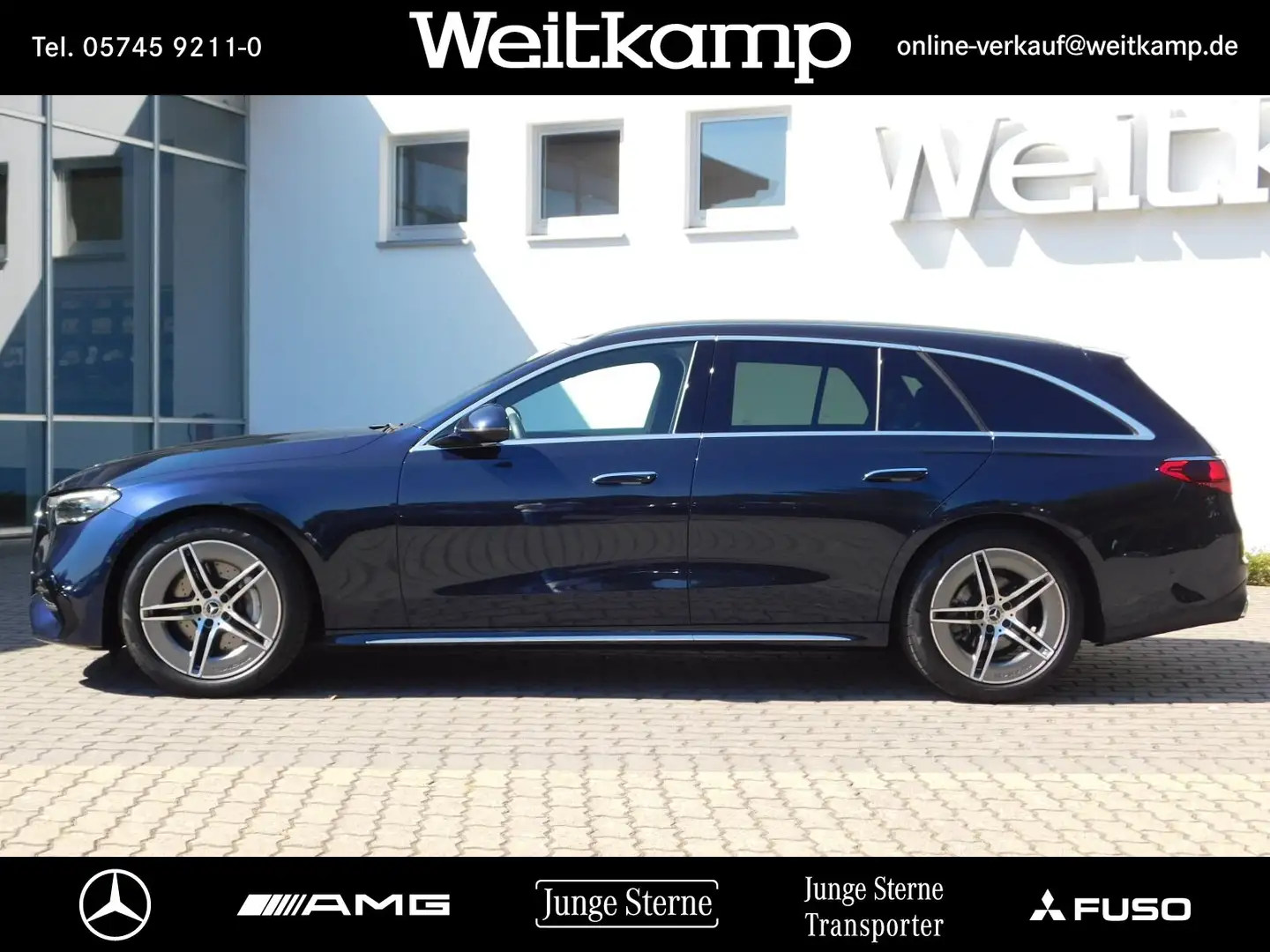 Mercedes-Benz E 220 E 220 d T AMG+Panorama+AHK+Standheizung+Distron. Blau - 2