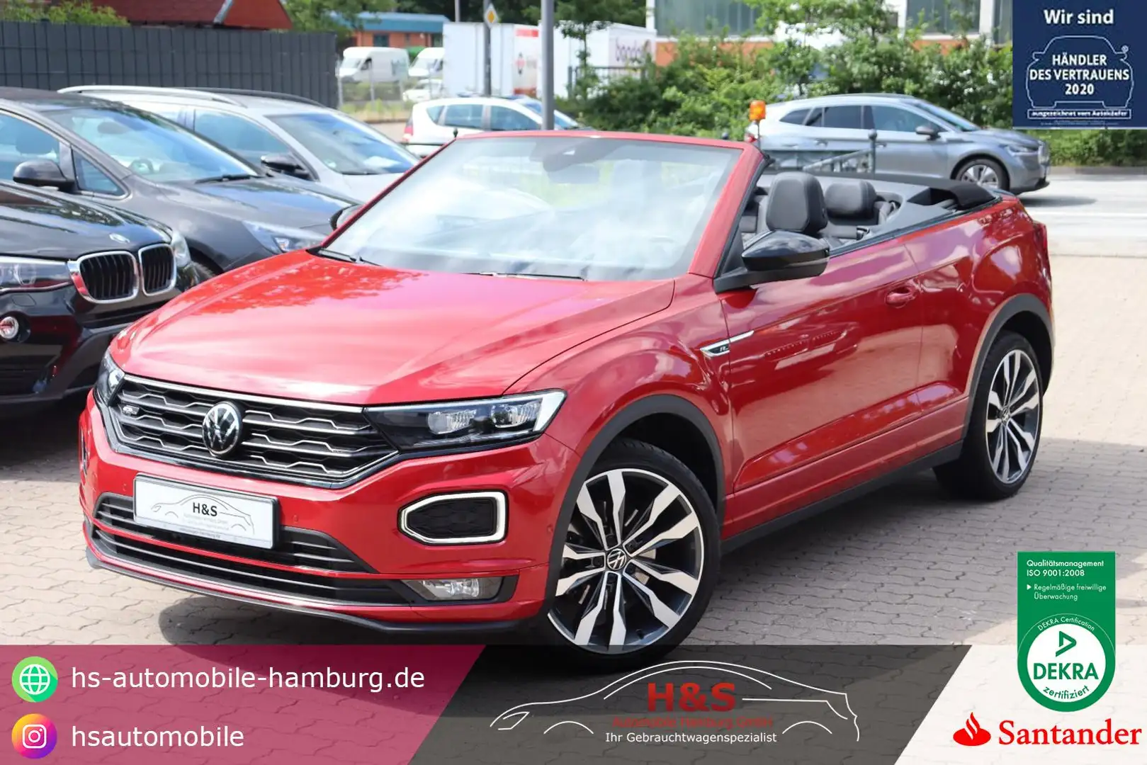 Volkswagen T-Roc Cabriolet *Navi*AppleCarPlay*Android Rojo - 1