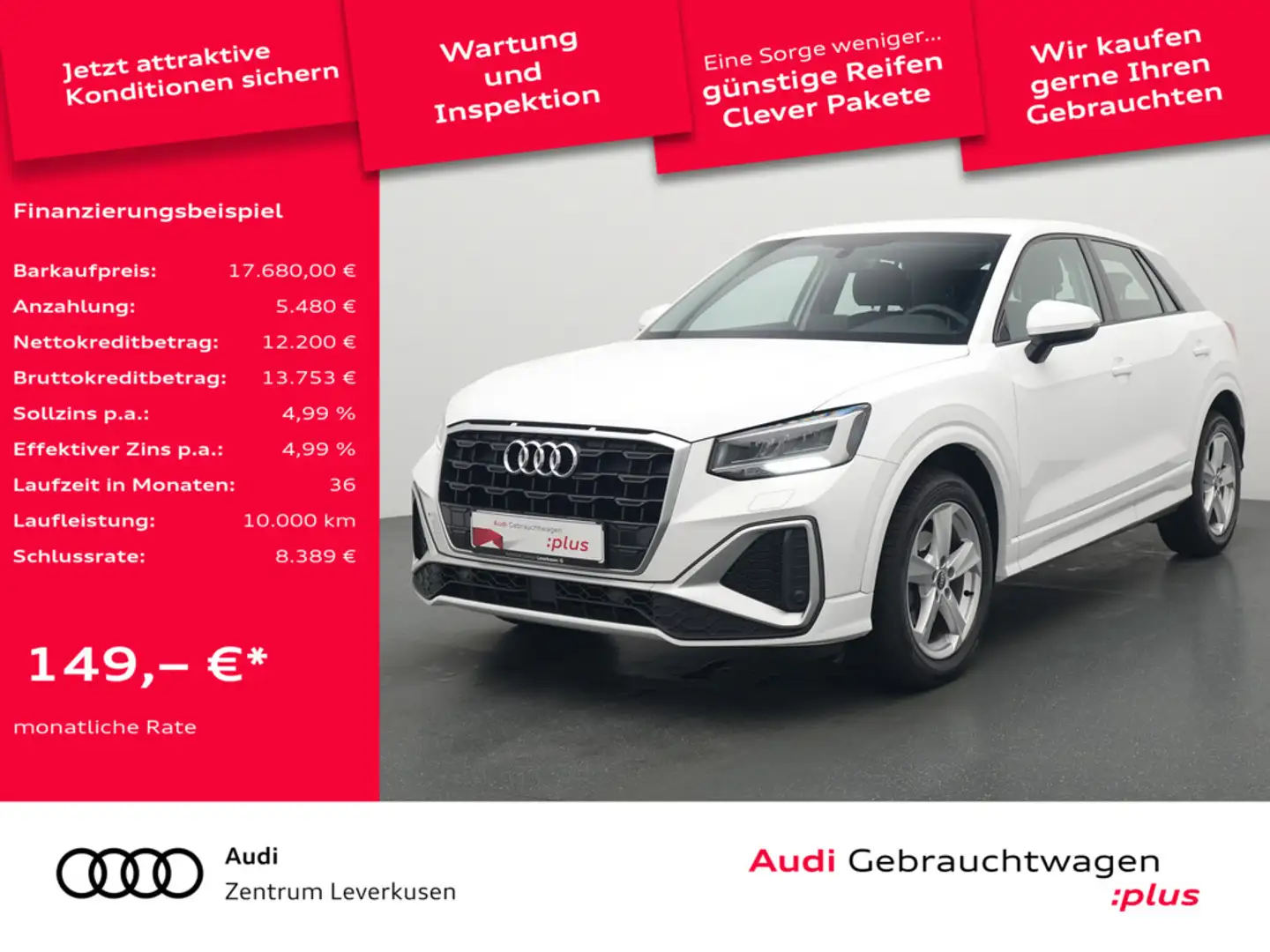 Audi Q2 KLIMA LED SHZ Schwarz - 1