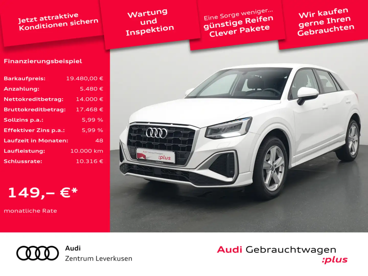 Audi Q2 TFSI KLIMA LED SHZ Schwarz - 1