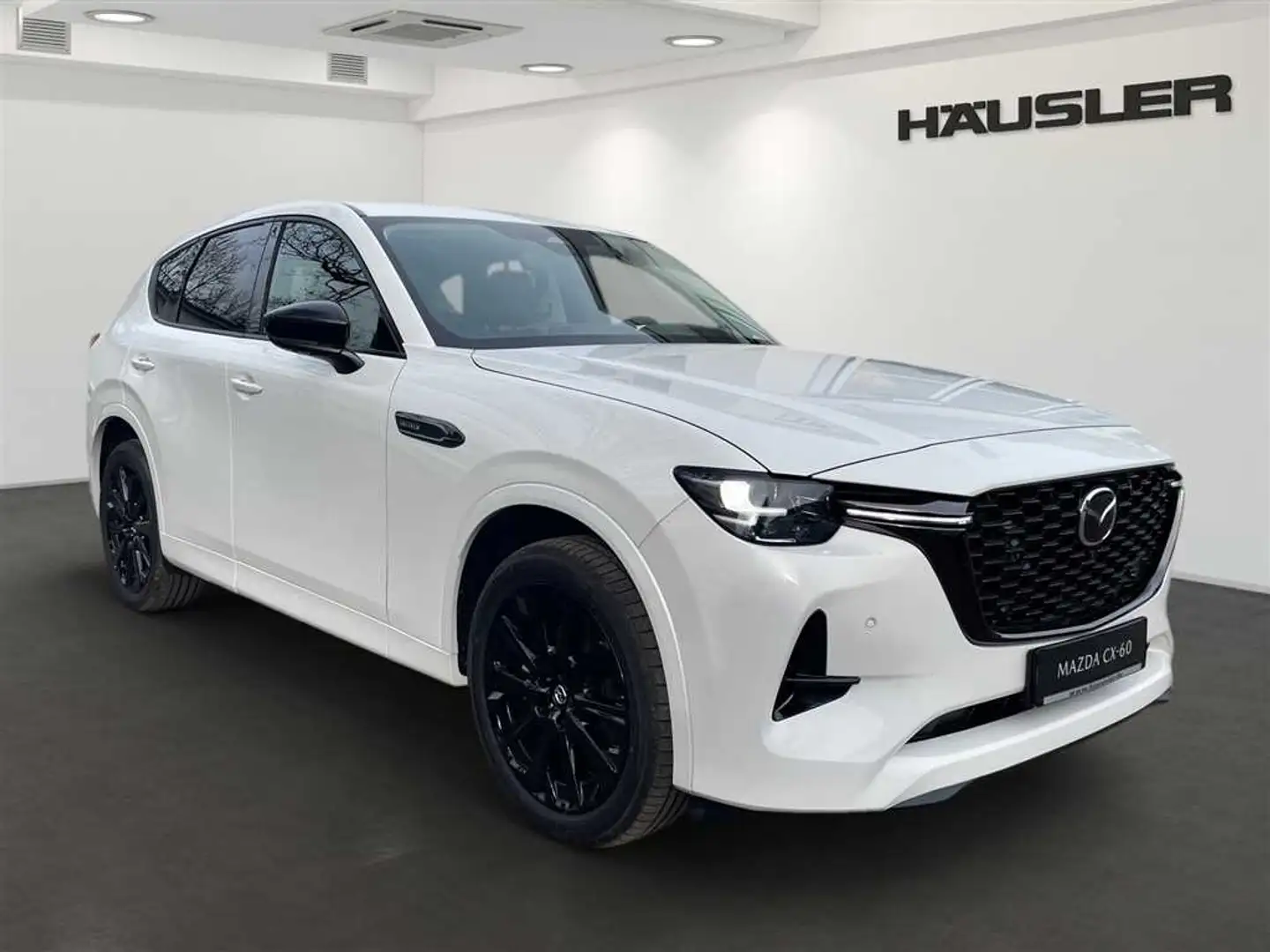 Mazda CX-60 Homura D-254 AWD mit AHK, Schiebedach, Leder, Bose Weiß - 2