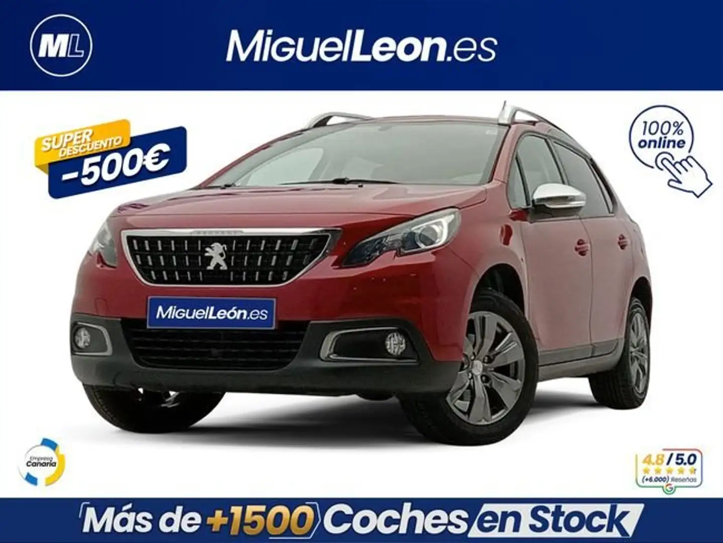 Peugeot 2008 1.2 PureTech Style 82 Rojo - 1