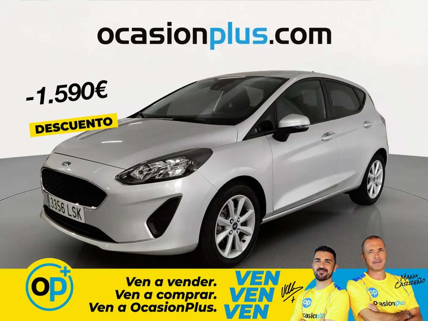 Ford Fiesta 1.0 EcoBoost S/S Trend 100 Gris - 1
