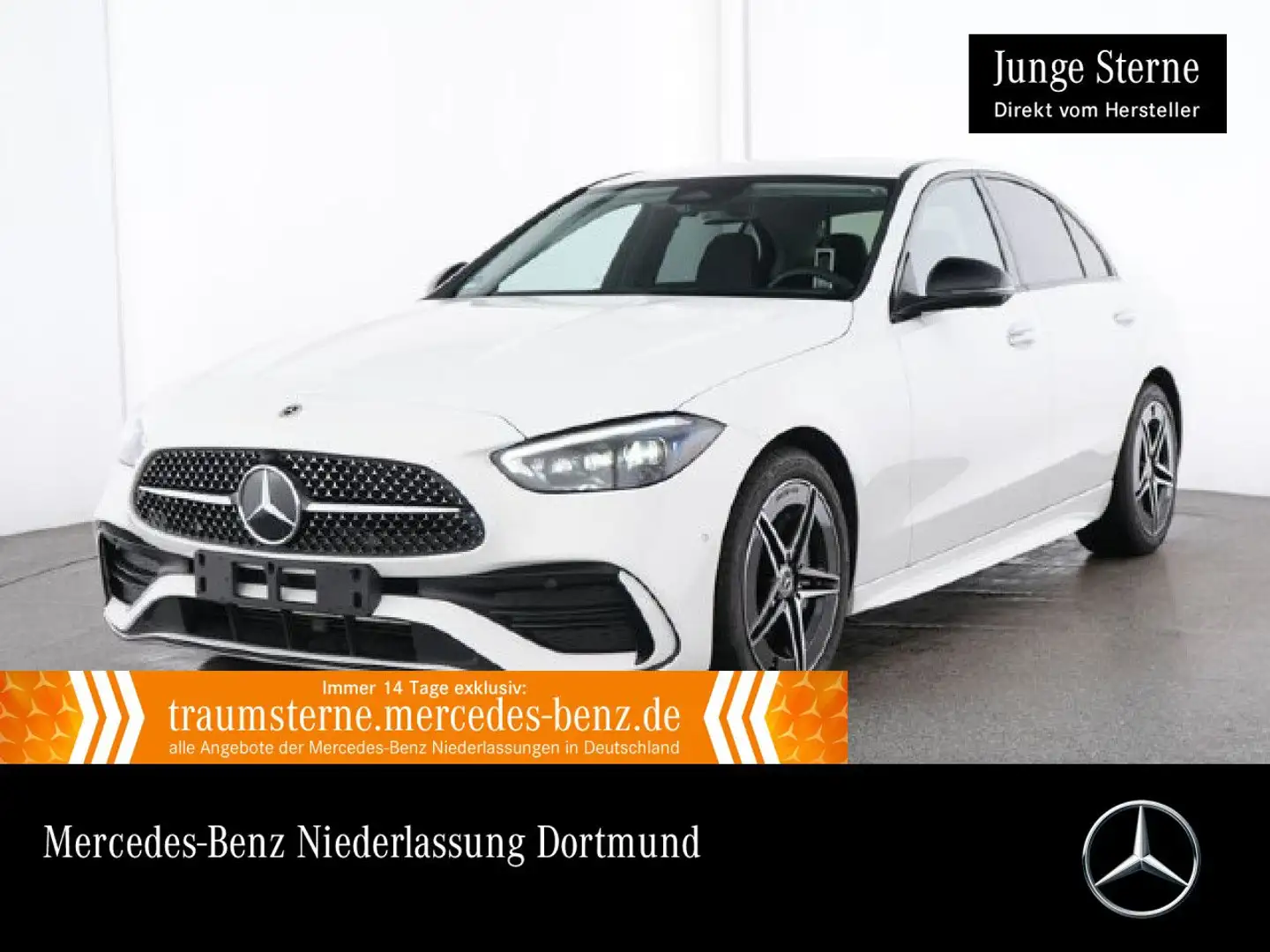 Mercedes-Benz C 300 AMG+NIGHT+360+TOTW+KEYLESS+9G Weiß - 1