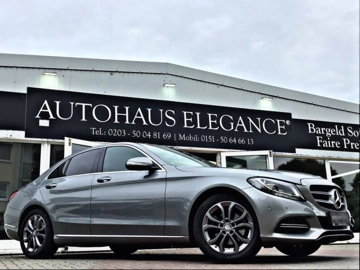 Mercedes-Benz C 180 C180 CGI Avantgarde Lim.~Aut.~Teilleder~PDC Argent - 1