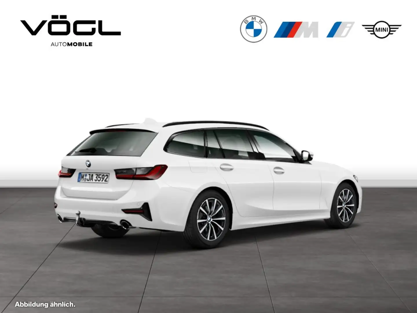 BMW 320 d Touring Sport Line Panoramadach AHK Bianco - 2
