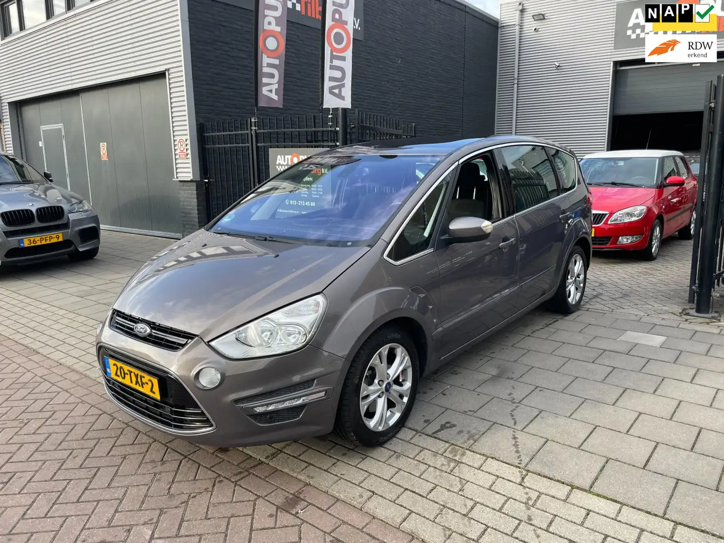 Ford S-Max 1.6 EcoBoost Titanium 5p. Airco Navi PDC NAP APK Braun - 1