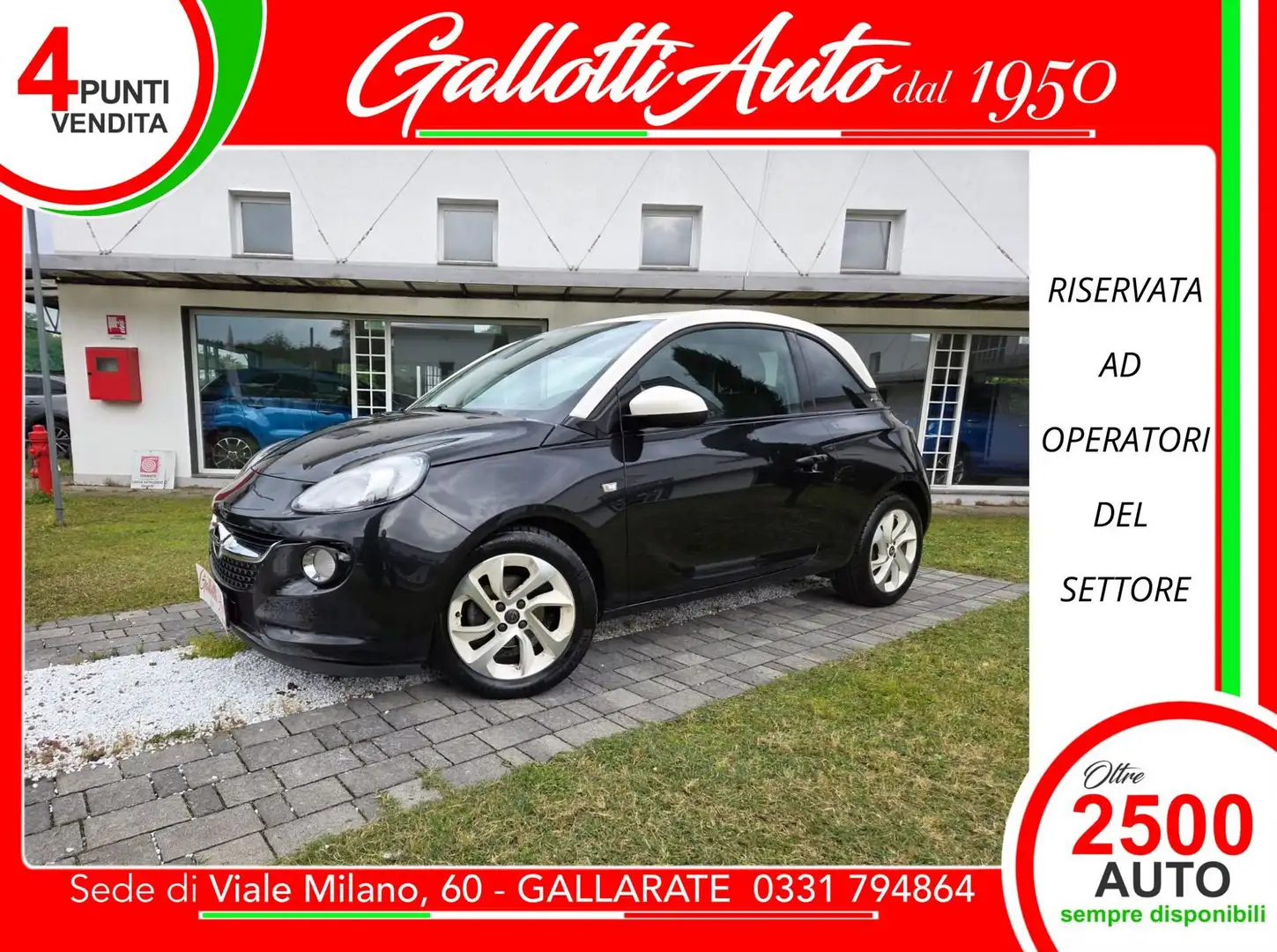 Opel Adam 1.4 87 CV GPL Tech Nero - 1