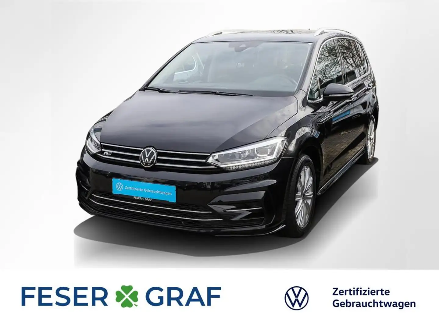 Volkswagen Touran 2.0 TDI Highl. R-Line Ext. DSG 7Si RüKa Schwarz - 1