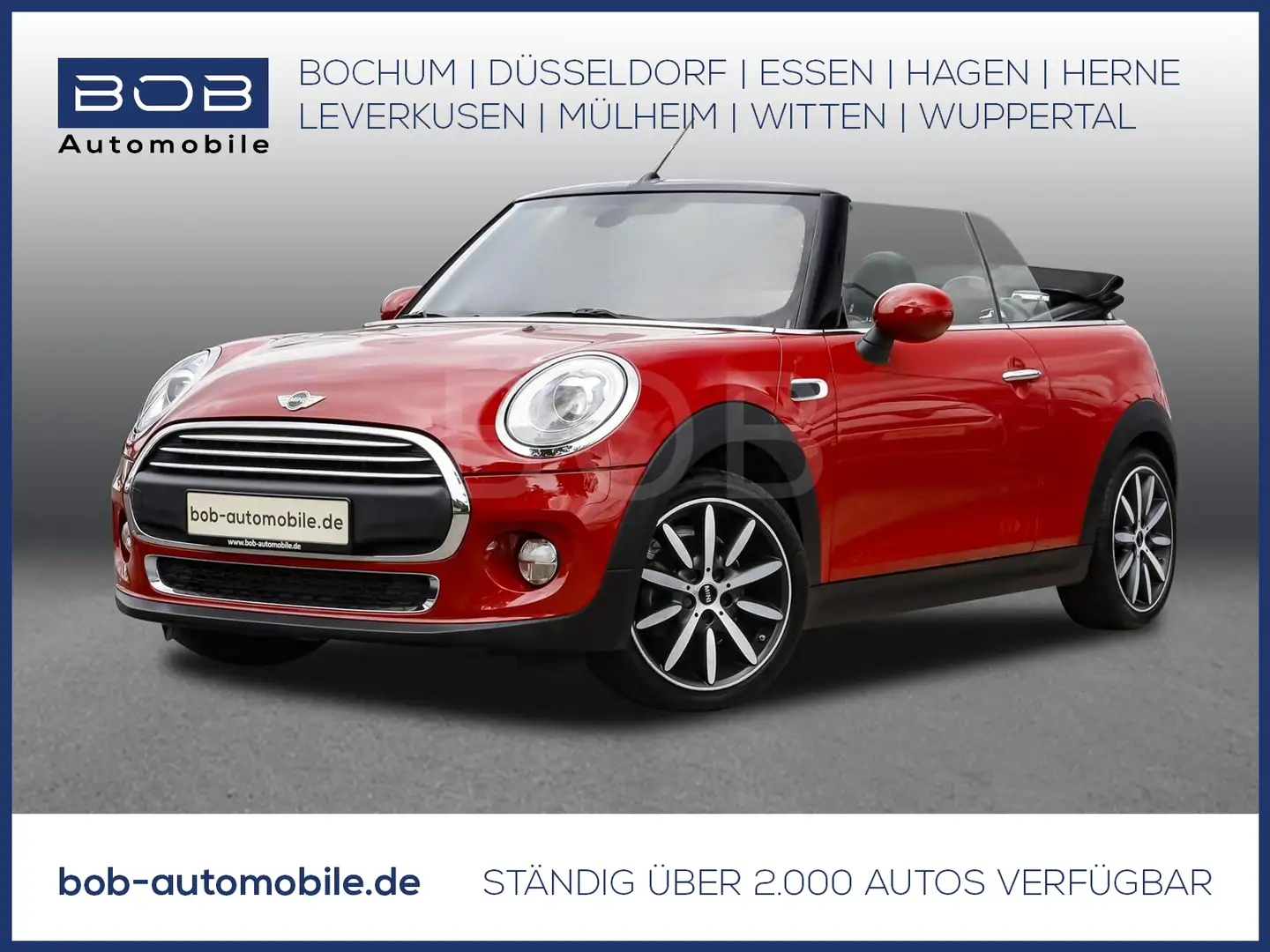 MINI One Cabrio LEDER NAVI SHZ LM BT Rojo - 1