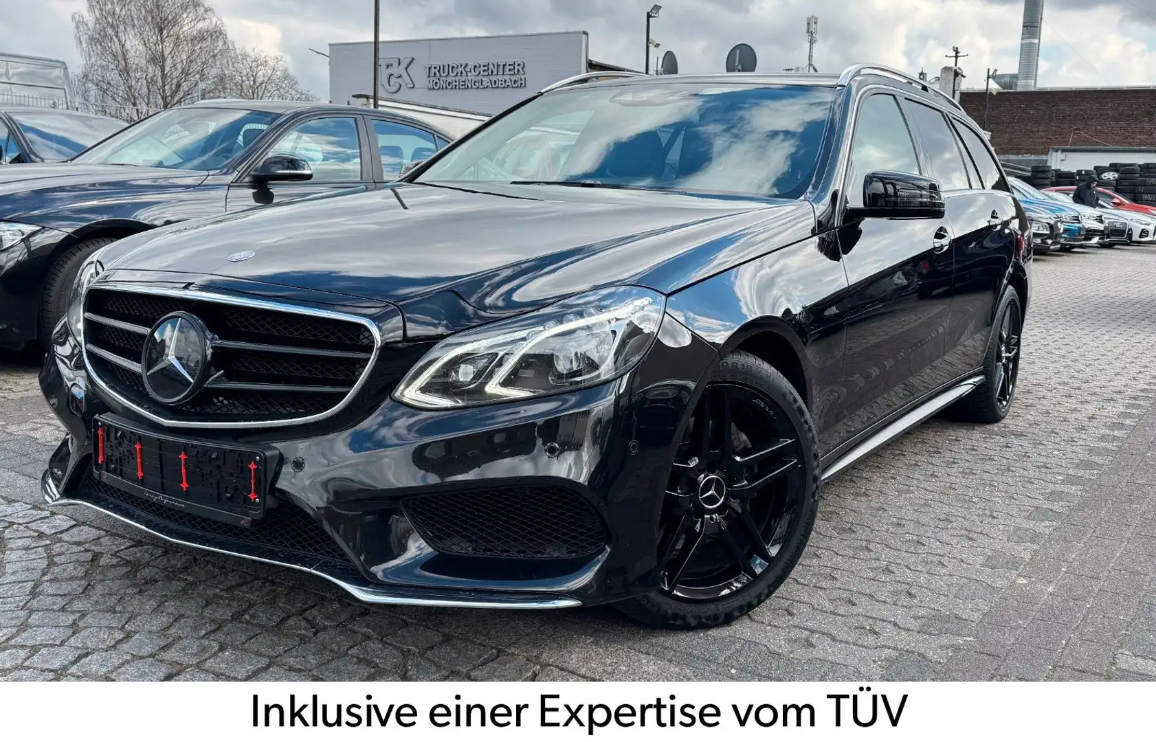 Mercedes-Benz E 300 T BLUETEC HYBRID-AMG LINE-FACELIFT-LEDER- Schwarz - 1