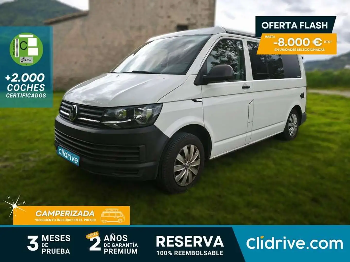 Volkswagen Transporter Mixto PRO Corto TM 2.0 TDI BMT 114CV Blanco - 1