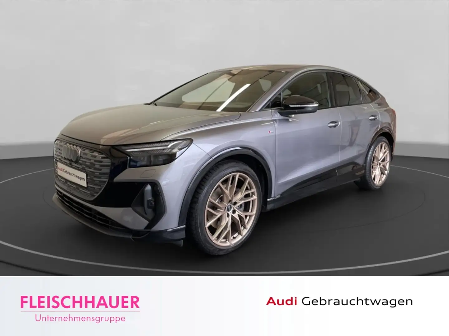 Audi Q4 e-tron 50 quattro LED ACC Pano Kamera Leder Navi Grau - 1